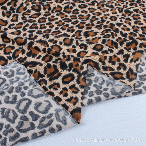 Stretch Printed Polyester Athletic Yoga Fabric